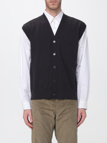 Ribbed-Trim Wool Crewneck Jumper Paolo Pecora