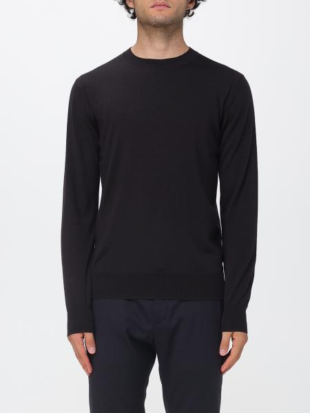 Ribbed-Trim Wool Crewneck Jumper Paolo Pecora