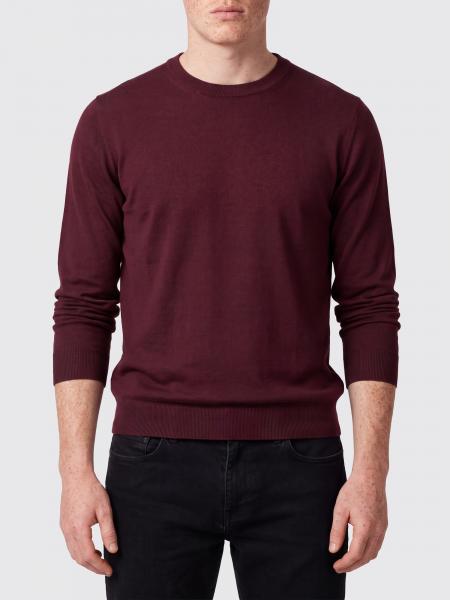 Ribbed-Trim Wool Crewneck Jumper Paolo Pecora