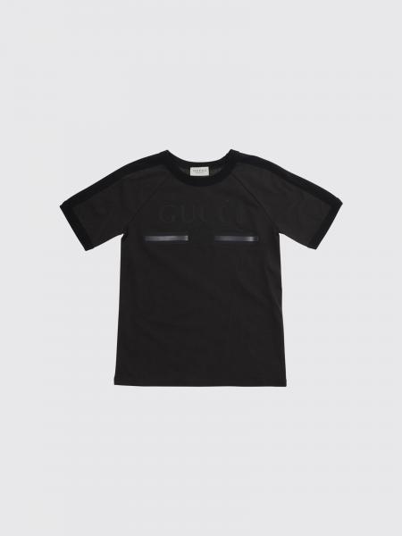 GUCCI ベビーボーイズ トーンオントーン ロゴ コットンTシャツ