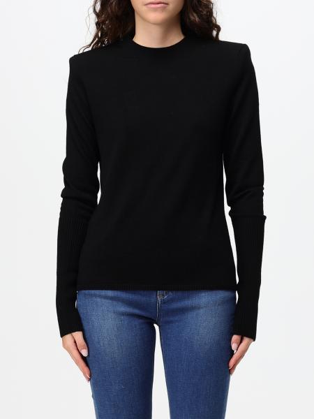 Pinko Slim Fit Pure Wool Long-Sleeved Crewneck Jumper