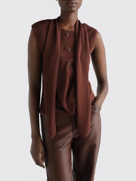 Cardigan sans manches Lemaire en laine mélangée au design asymétrique