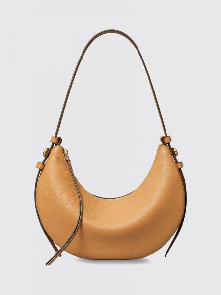 Tory Burch Romy Half-Moon Hammered Leather Shoulder Bag