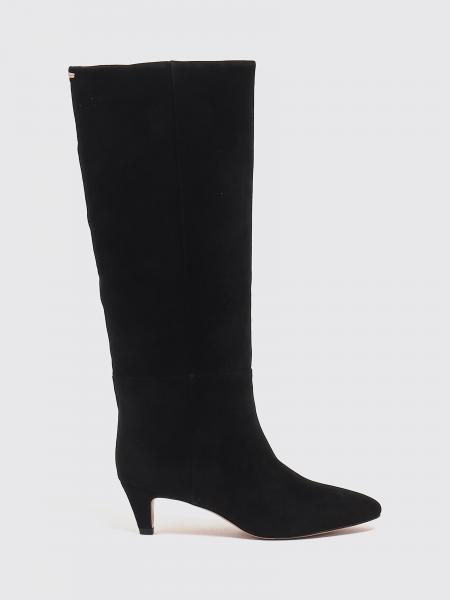 Twinset Suede Knee-High Boots with Medium Stiletto Heel