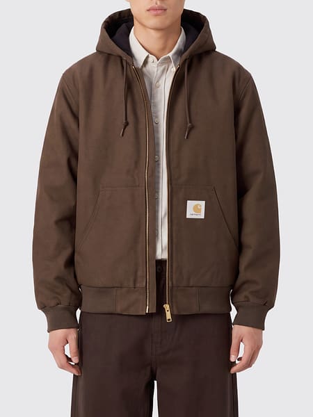 Hooded Cotton Jacket Carhartt WIP with Kangaroo Pocket