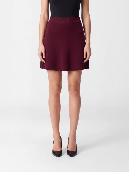 LISA YANG High-Waisted Flared Mini Skirt in Pure Cashmere