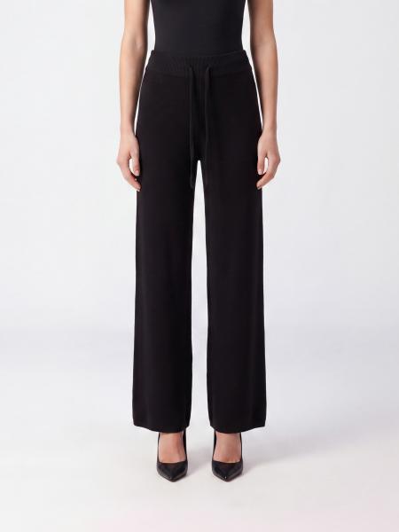 Wide-Leg Trousers Lisa Yang in Pure Cashmere with High Waist and Drawstring