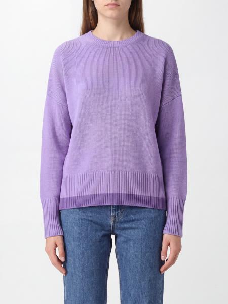Crewneck Jumper Lisa Yang in Pure Cashmere with Long Sleeves and Ribbed Trims