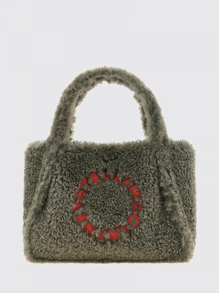 Stella McCartney Shearling Shoulder Bag with Removable Pouch