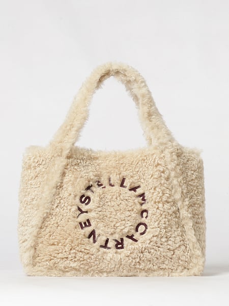 Sac à bandoulière Stella McCartney en shearling avec pochette amovible