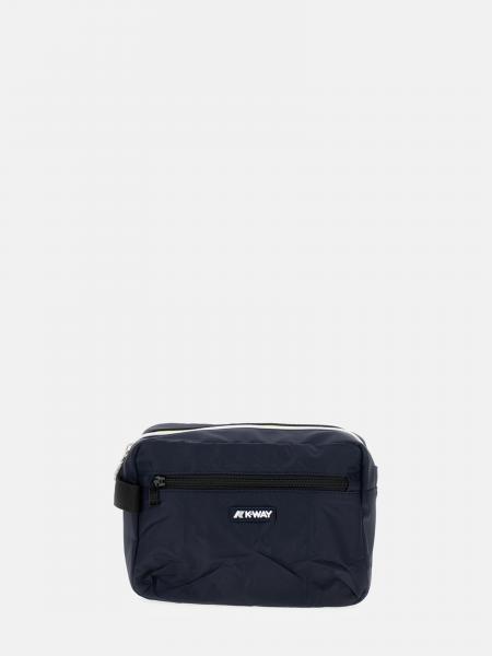 Beauty case da viaggio K-Way in nylon ripstop impermeabile con logo