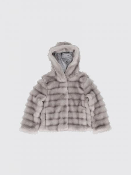 Monnalisa Girl's Hooded Faux Fur Coat