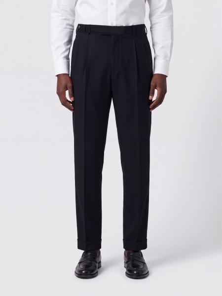 Pantalon de tailleur PT Torino slim fit en gabardine à pinces
