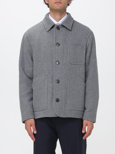 Casual Wool Blend Shirt Jacket Brooksfield with Front Patch Pockets