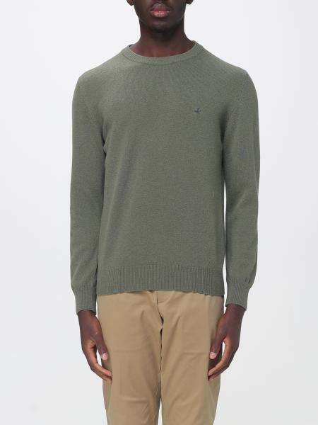 Crew-Neck Wool Jumper Brooksfield with Ribbed Cuffs and Hem