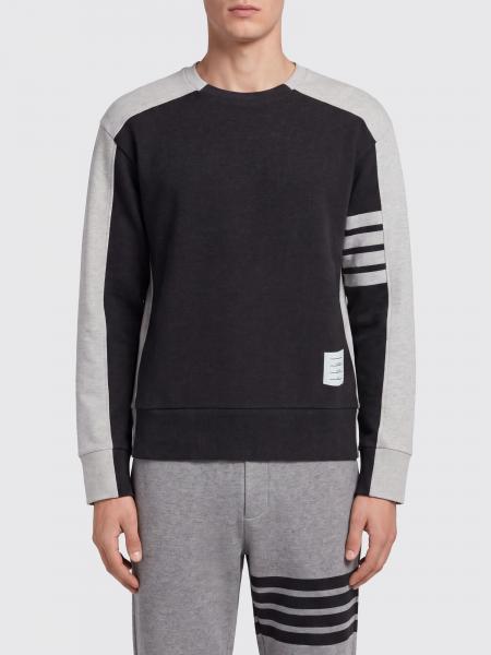 Gestreiftes 4-Bar Baumwoll-Sweatshirt Thom Browne