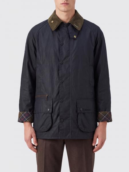 Barbour Beaufort Windproof Waxed Cotton Jacket with Velvet Collar