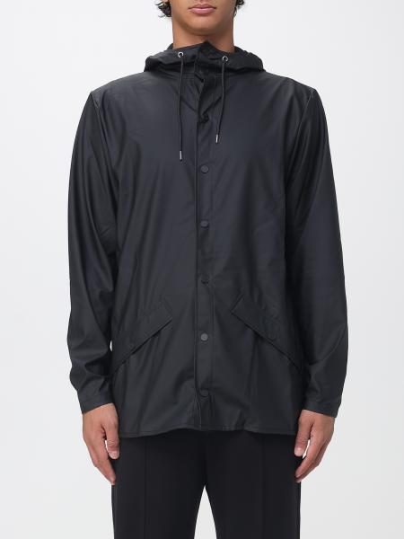 Hooded Waterproof Jacket Rains in Recycled Technical Fabric