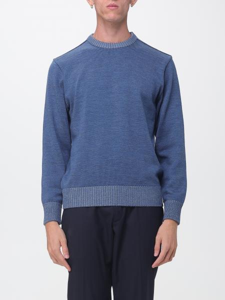 100% Wool Crewneck Jumper Paul & Shark with Ribbed Trims