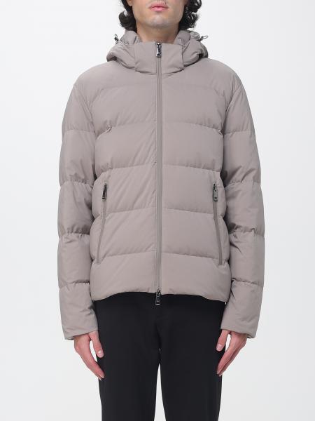 Short Puffer Jacket Paul & Shark in Water-Repellent Technical Fabric with Hood