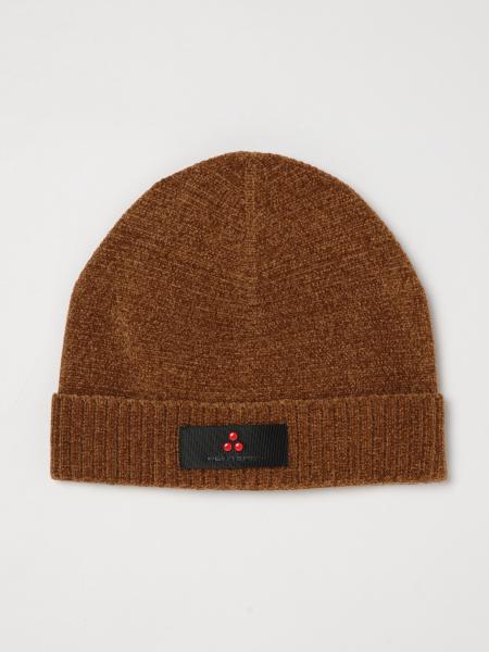 Peuterey Technical Fabric Beanie with Cuff and Logo Application