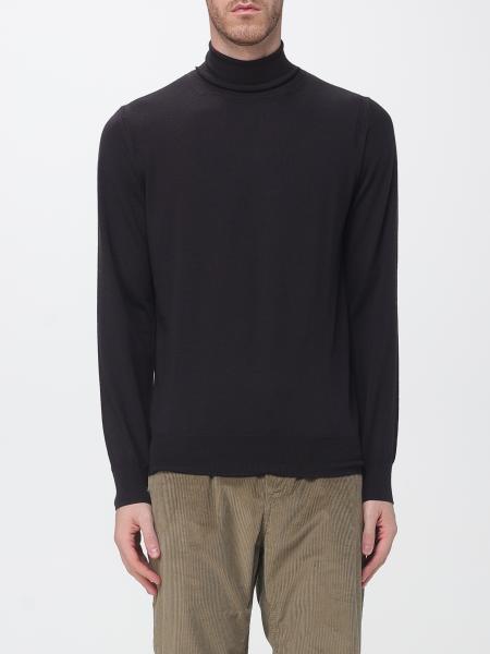 Paolo Pecora Pure Wool Long-Sleeved Turtleneck with Ribbed Trim