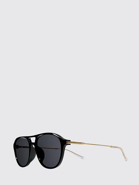 Rounded Double-Bridge Sunglasses Gucci in Acetate