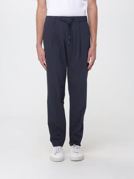 Pantaloni straight Herno in tessuto tecnico con coulisse in vita