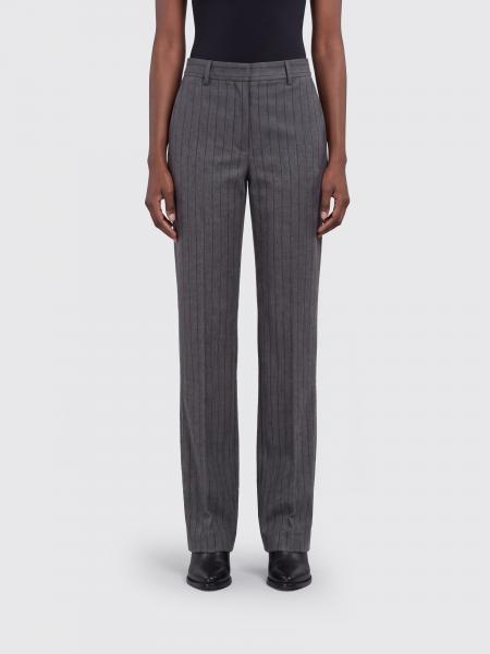 Pantalones skinny de raya diplomática PT Torino de pura lana virgen con talle medio