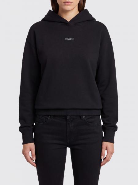 Dolce & Gabbana Cotton Hoodie with Contrast Logo
