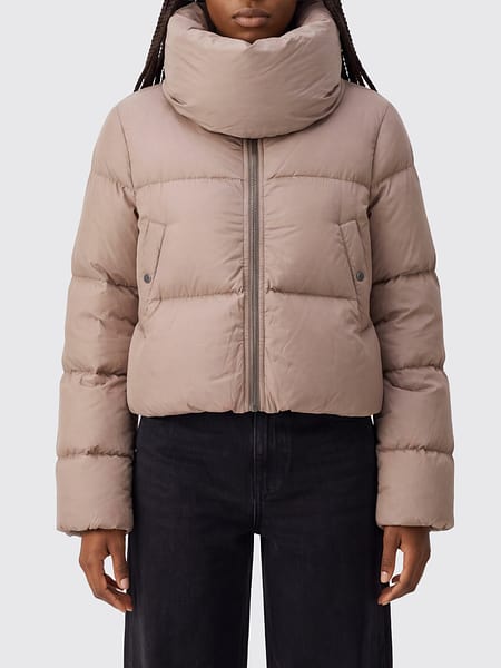 Quilted Nylon Funnel Neck Puffer Jacket Rick Owens