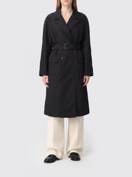 MAISON MARGIELA ベルト付きロング ダブルブレスト ウールコート