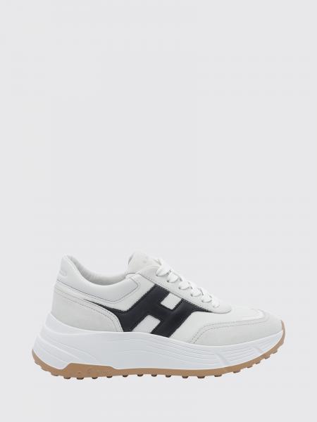 Hogan H669 Smooth and Suede Leather Sneakers with Contrasting H Logo