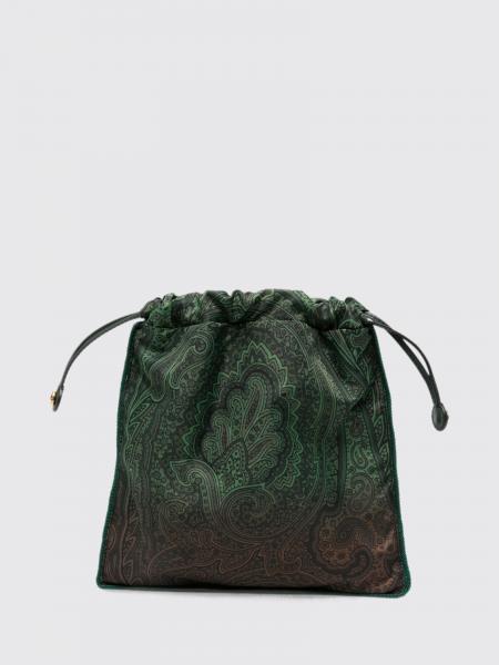 Mini-Beuteltasche aus Nylon von Etro mit Paisley-Print und Pegaso-Logo