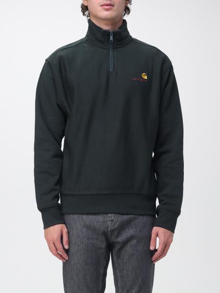 Cotton-Blend Half-Zip Sweatshirt Carhartt WIP with High Neck