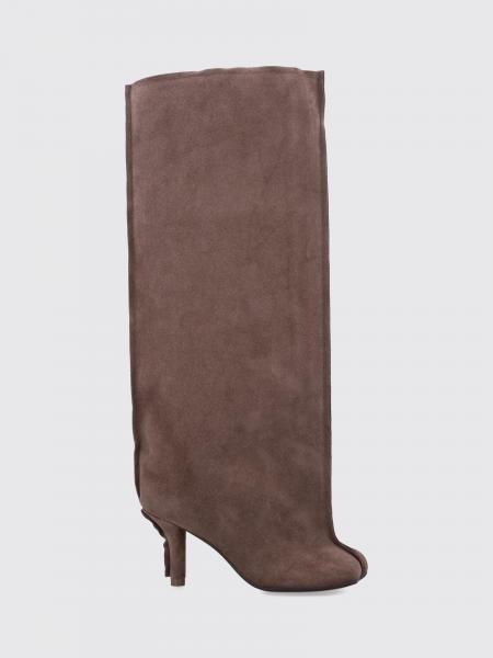 Anatomic Kniehohe Stiefel MM6 Maison Margiela aus Veloursleder mit Stiletto-Absatz
