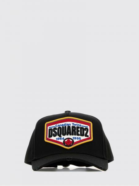 Dsquared2 Cotton Baseball Cap with Embroidered Logo and Patch
