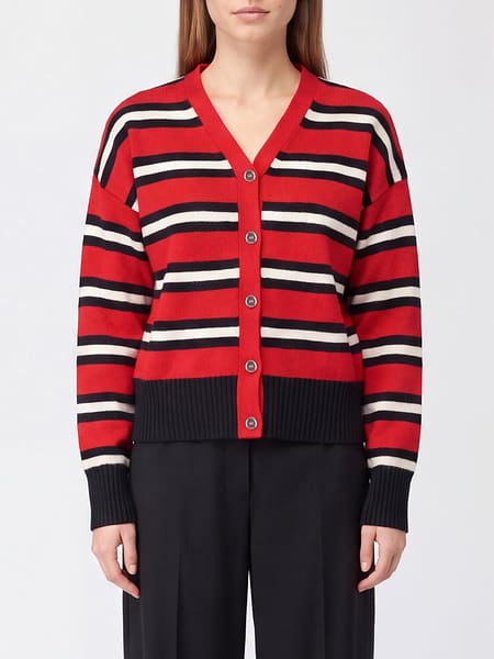 V-Neck Wool and Cashmere Blend Cardigan Pinko with Button Closure