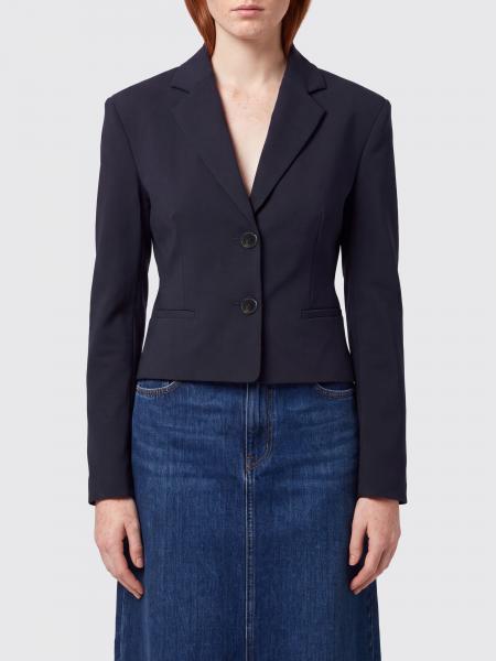 Slim Fit Single-Breasted Crêpe Blazer Pinko with Two-Button Closure