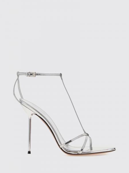 Lidia Laminated Leather High Stiletto Heel Sandals Paris Texas