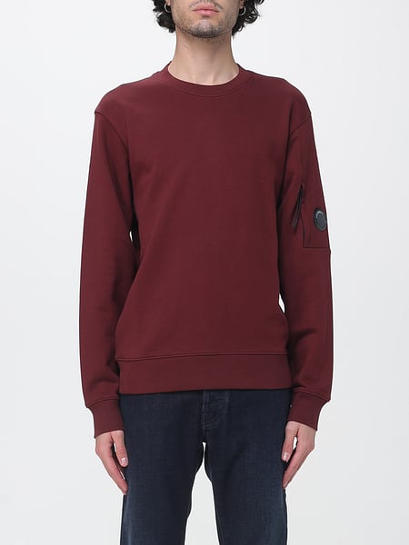 C.P. Company Cotton Crew-Neck Sweatshirt with Applied Logo