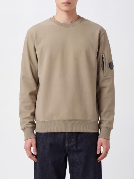C.P. Company Cotton Crew-Neck Sweatshirt with Applied Logo
