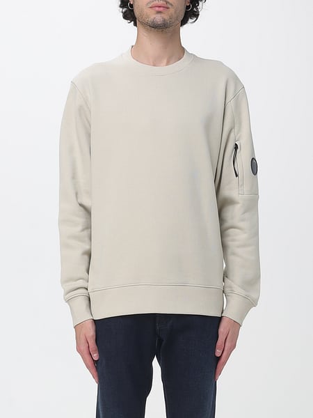 C.P. Company Cotton Crew-Neck Sweatshirt with Applied Logo