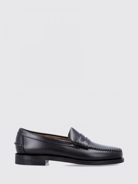 Sebago Classic Dan Smooth Leather Penny Loafers with Leather Sole