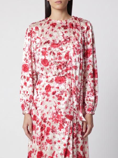Firma Floral Print Silk Blend Blouse Isabel Marant with Long Sleeves