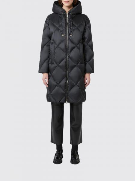Max Mara The Cube Long Quilted Nylon Down Jacket with Hood