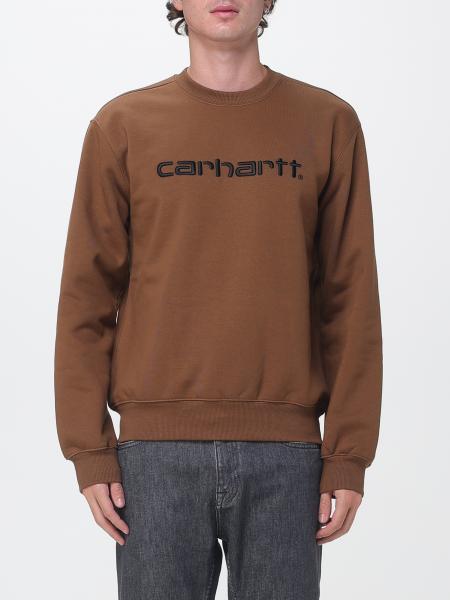 Carhartt Wip Crewneck Sweatshirt in Cotton Blend with Contrast Logo and Drop Shoulders