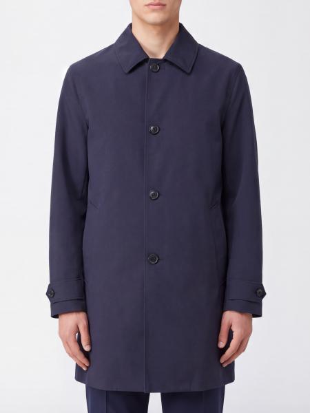 Aspesi Single-Breasted Knee-Length Trench Coat in Technical Fabric