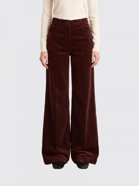 Mid-Rise Flared Velvet Trousers Aspesi