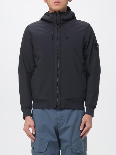 Stone Island Shell Hooded Windbreaker in Soft Shell-R Fabric